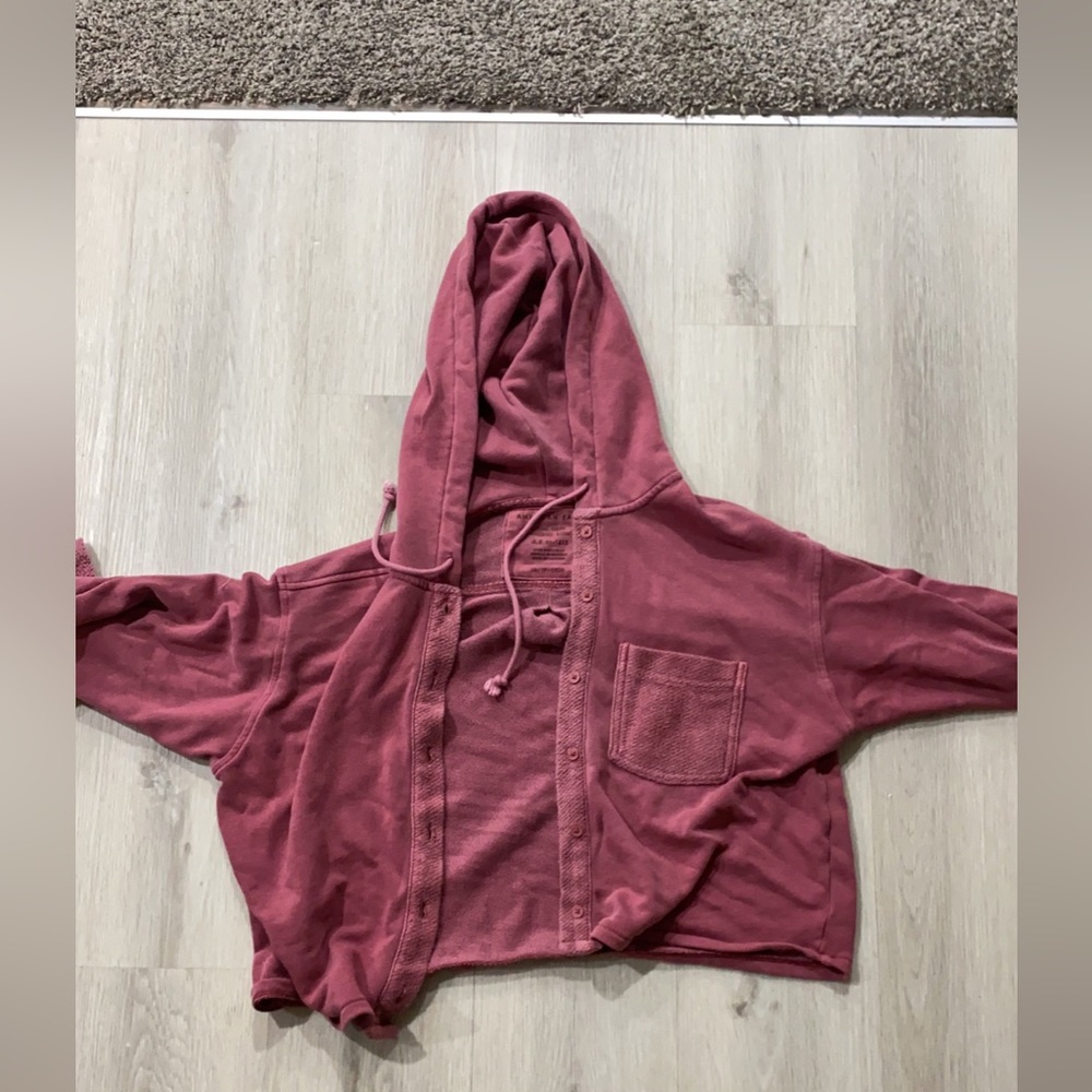 Button up sweatshirt